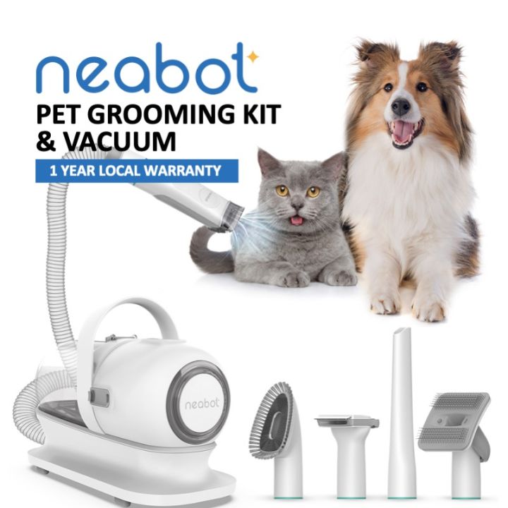 Neabot P1 Pro Grooming Kit and Vacuum with Shaver and Brush Removes 99.