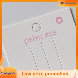 ✨QK shop✨ 50PCS Blank Hair Clip Paper Cards Hair Accessories Jewelry Display Card Fashion Hair Clip Holder Headwear Packaging Card
