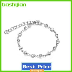 bashijian Tình Yêu Trái Tim Pha Lê Vòng Đeo Tay Cho Phụ Nữ Hàn Quốc Quyến Rũ Lấp Lánh Có Thể Điều Chỉnh Thanh Lịch Chuỗi Vòng Đeo Tay Phụ Kiện Đồ Trang Sức