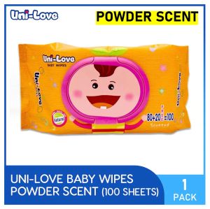 UniLove (Powder Scent) Baby Wipes 100s - Pack of 1