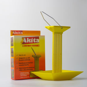 Akita Fly Bait STATION Container ONLY (WITHOUT BAIT INCLUDED) Effective Fly Killer For Fly Control in Poultry & Other Farms
