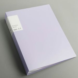 Bìa nhựa File lá Clear Book A4 5 màu Molandi đủ loại 20/40/60/100 lá LAZYL