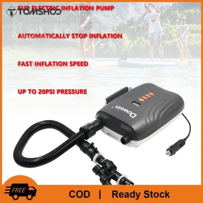 TOMSHOO 12Volt Xe Điện Cao Áp Bơm Mái Chèo Bơm Thuyền Bơm Hơi Lều Bơm Hơi Bơm Hơi Đa Chức Năng Tự Động Bơm Điện