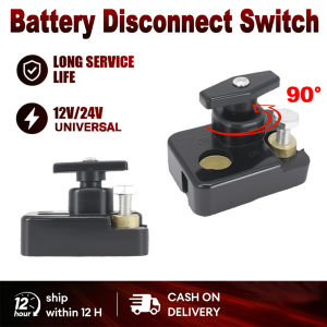 Car Battery Disconnect Switch 12V/24V Quick Cut-off Battery Terminal clamp Wire Cable Clamp Copper Battery Switch