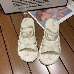 Dép Nơ Quai Chéo Phong Cách Basic Nhựa Đúc Êm Chân Dép Thời Trang Nữ Chống Nước Trơn Trượt Tốt