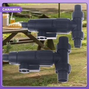 【CANAMEK】 Aquarium Accessories 12 16mm Double Tap Quick Release Connector Fish Tank Hose Pipe 3-Way Valve Aquarium Filter Connector