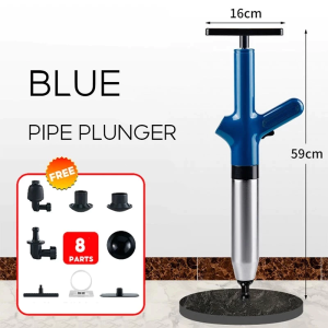 Toilet pipe unclogging toilet floor drain sewer unclogging high pressure Inflatable Clog Remover Stainless Steel Toilet