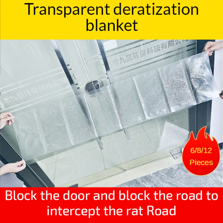 6/8/12 Pieces Kitchen Accessories Transparent Rat Sticker Magic Carpet