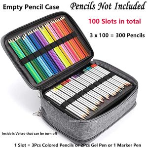 School Pencil Case Supplies 300 Slots Pencilcase Stationery Organizer Acsesories Large Capacity Pen Kit Aesthetic Bag Pouch2026