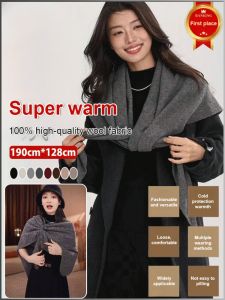 Woolen Scarf Large Coverage Area Soft and Comfortable Silk Scarf Multiple Ways to Wear Large Size