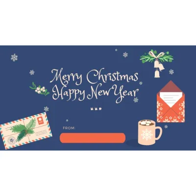 PERSONALIZED GREETING CARDS 24s - CHRISTMAS DESIGN collection 2
