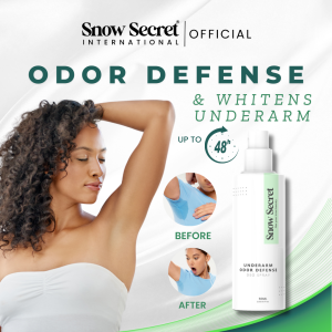 Snow Secret Underarm Deo-Spray with Whitening Formula 60ml / 30ml / 10ml Odor Treatment for men and women up to 48 hours protection
