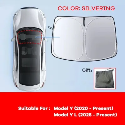 For Tesla Model Y YL 3 Highland Juniper 2017-2025 2026 Car Sun shade Front Window Shade Visor Glass Roof Skylight UV Protection