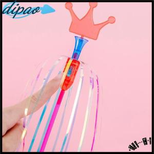 【dipao】 Halloween Rainbow Magic Stick Wand LED Bubble Colorful Luminous Toy Flashing Wand Stick Toy Kids Toys New Year Xmas Party Favors