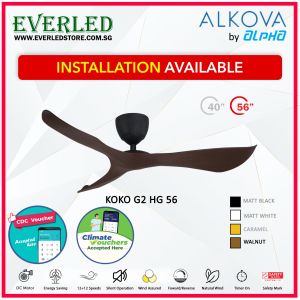 [Installation Available] ALPHA KOKO G2 HG 40"/56" DC Ceiling Fan
