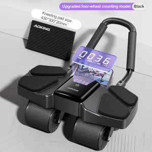 【SG Stock】Upgraded Premium Four Wheel Abdominal Wheel Roller Widened Wheel Base Adjustable Armrest