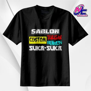 KAOS CUSTOM TULISAN BEBAS SUKA SUKA / KAOS SATUAN