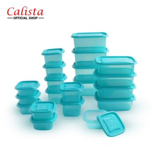 [20 PCS OITA] CALISTA OITA PREMIUM SOFT COLOR TOPLES SET ISI 20 PCS TEMPAT MAKANAN FOOD CONTAINER TOPLES SET SERBAGUNA BOX ORGANIZER TATANAN MAKANAN WADAH SAJI FREE BPA