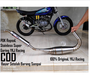 Knalpot RX KING YKJ Kolong Pdk Repsol Stainless Super Garing Anti karat Original YKJ Racing Istimewa