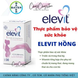 Elevit Vitamin Tổng Hợp Hỗ Trợ Sức Khỏe Nâng Cao Đề Kháng Cho Thai Kỳ Hộp 30V (Nhập Khẩu)