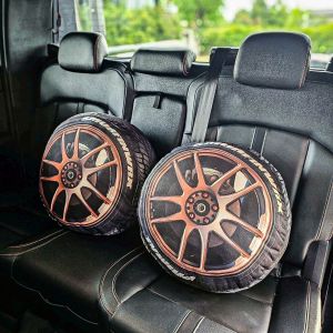 【 พร้อมส่ง 】หมอนตกแต่งในรถยนต์ลายล้อแม็กซ์ซิ่ง หมอนอิงในรถยนต์สกรีนลายล้อแม็กซ์2ด้าน