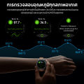 Aolon Pulse นาฬิกาตรวจวัดความดันโลหิ smart watch วัดความดันวัดระดับน้ำตาลในเสมาร์ตวอทช์ หน้าจอ Amoled ขนาด ตรวจคลื่นไฟฟ้าหัวใจ ECG ตรวจวัดอัตราการเต้นของหัวใจ วัดออกซิเจนในเลือด บันทึกการนอน ตรวจจับความแปรปรวนของอัตราการเต้นของหัวใจ HRV นาฬิกาติดตามสุขภาพ. 
