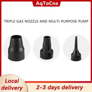 [COD] AqToCna Ship within 24 hours 3 Sizes Nozzle Pump Nozzle Head Air Inflator Adaptor Replacement Nozzles Black