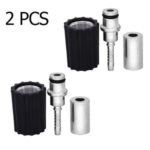 High Pressure Washer Hose Insert Fittings DN6 D14mm Ring Nut M22 Car Washer Water Cleaning Hose Pipe Fitting Twist Connector
