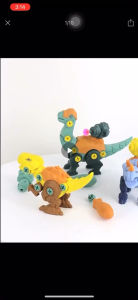 Kids DIY Dino Early Learning Assembly Toys 恐龙拼装玩具拆装恐龙霸王龙儿童拧螺丝玩具智力开发