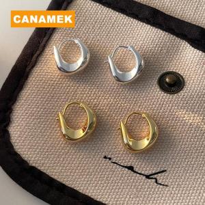 【CANAMEK】 Women Ear Hoop Earrings Versatile Sweet Girl Trendy Earrings Fashion Jewery Allergy Party New Year Gifts Accessories