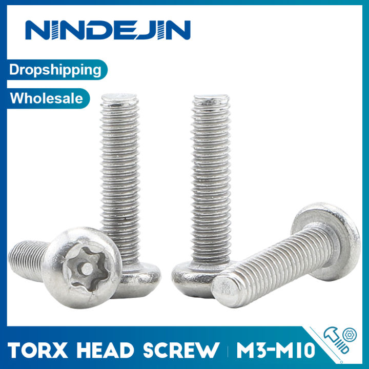 NINDEJIN Button Head PinIn Torx Screws Tamper Proof M3 M4 M5 M6