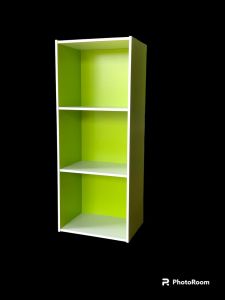 (PERABOT ANN) COLOUR BOX / BOOKSHELF / STORAGE CABINET / 3 SHELF CABINET