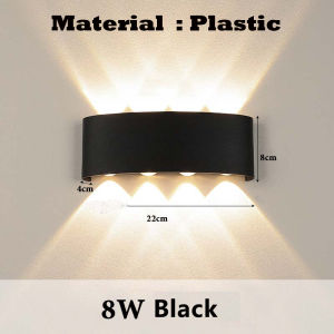 Aluminium Led Wall Lamp Wall Light Waterproof IP65 indoor/Outdoor Modern Simple For Garden Gate Yard Balcony Courtyard Bedroom