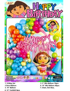 birthday party decoration Birthday Balloon Set Party decoration Balloon Birthday Set Party Decor Belon for Girls Boys birthday decoration background Belon Hari Jadi