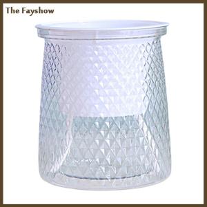 [The Fayshow] Double-layer Self Watering Plant Pot Transparent Plastic Flower Vase Automatic Lazy Potted Flower Pot Hydroponic Flowerpot Decor