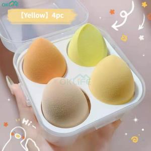 [OKLIFE. SG]Multi Shapes Beauty Blender Sponge Kit Clear Storage  Soft Cosmetic Puff For Daily Makeup Application