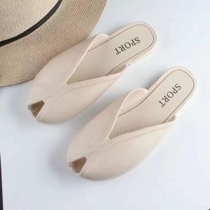 Free Shipping WomenS Outdoor Slippers Summer New Style 2026 Closed-Toe Fish-Mouth Slippers Grandma Shoes Mule Sandals WomenS Sandals WomenS Slippers