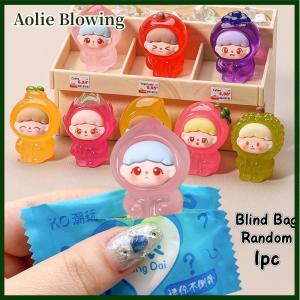 Aolie Cute Fruit Cartoon Noctilucous Fruit Doll Bag Dolls Mini Figurine Micro Landscape Home Desktop Car Decoration