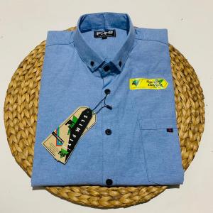 kemeja pria polos lengan pendek premium