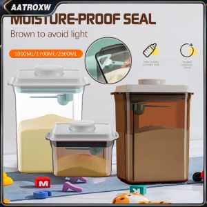 Kid Air Tight Milk Powder Container Milk Storage Container Milk Powder Storage Box Food Storage With Scraper - Rectangle Scraper Aatroxw