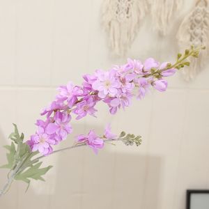 Hoa phi yến giả 86cm 1 cành 2 nhánh hoa phủ nhung mềm mịn trang trí phòng khách sang trọng decor tiệc cưới sự kiện
