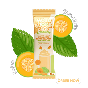 Kirays Brands Hello Bloom Gleam Collagen Milky Drink for Youthful Radiance & Wellness Supplement - Milky Avocado Flavor FR-4000012996104 Hydrolyzed Marine Collagen Almond Milk Stevia-Sweetened