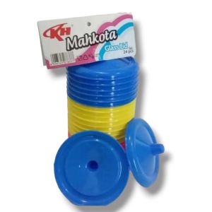 2 lusinN tutupP gelasS plastiKk merek KH