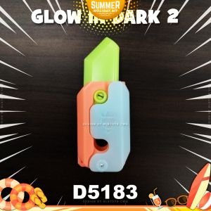 [ Ready Stock ] 3D Gravity Carrot Model Toy LED Lighting Glow In Dark Fidget Spinner Stress Relief Toys 萝卜刀 解压神器