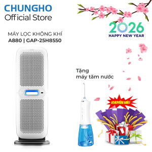 Máy lọc không khí ChungHo 6 Way A880 GAP-25H8550 với 8 màng lọc giúp loại bỏ VOCs và bụi mịn 0.1Pm Lọc không khí cho diện tích 77m2