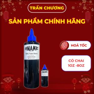 TBK mực xăm tattoo Dynamic - Mực xăm đen TBK chính hãng chai 8oz có bán chai mực chiết