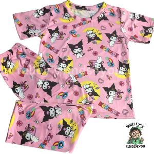 Kuromi Terno Pajama - T-shirt and Pants Pantulog