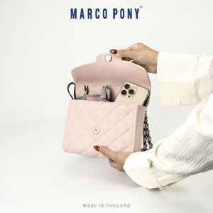 Marco Pony รุ่น BP1010หนังนุ่ม น้ำหนักเบา กระเป๋าสะพายผู้หญิง สไตล์เกาหลี สายโซ่แฟชั่น