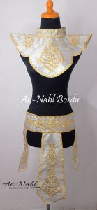 An-Nahl renda Bordir satu set dada lingkar/hiasan dada/kostum tari/aksesoris tarian