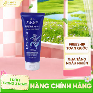 Sữa Rửa Mặt Hatomugi Hỗ Trợ Ngừa Mụn Và Sạch Mịn Làn Da Reihaku Hatomugi Acne Care & Facial Washing 130G